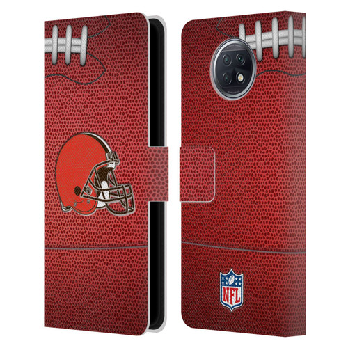 NFL Cleveland Browns Graphics Football Leather Book Wallet Case Cover For Xiaomi Redmi Note 9T 5G