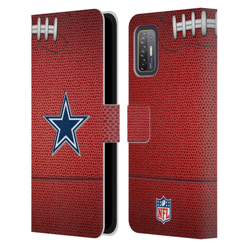 NFL Dallas Cowboys Graphics Football Leather Book Wallet Case Cover For HTC Desire 21 Pro 5G