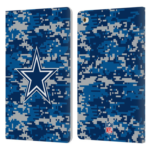 NFL Dallas Cowboys Graphics Digital Camouflage Leather Book Wallet Case Cover For Apple iPad mini 4
