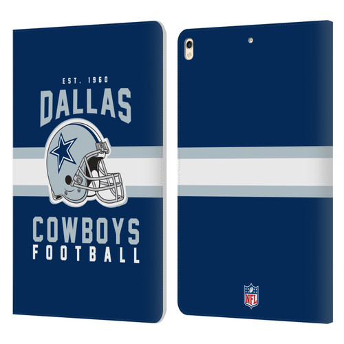 NFL Dallas Cowboys Graphics Helmet Typography Leather Book Wallet Case Cover For Apple iPad Pro 10.5 (2017)