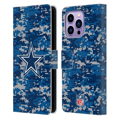 NFL Dallas Cowboys Graphics Digital Camouflage Leather Book Wallet Case Cover For Apple iPhone 14 Pro Max NFL Dallas Cowboys Graphics Digital Camouflage Leather Book Wallet Case Cover For Apple iPhone 14 Pro Max