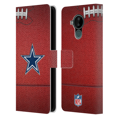 NFL Dallas Cowboys Graphics Football Leather Book Wallet Case Cover For Nokia C30