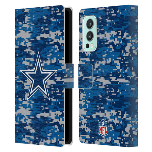 NFL Dallas Cowboys Graphics Digital Camouflage Leather Book Wallet Case Cover For OnePlus Nord 2 5G