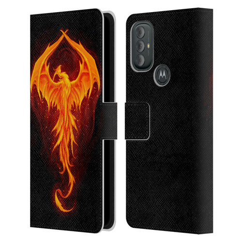 Christos Karapanos Dark Hours Dragon Phoenix Leather Book Wallet Case Cover For Motorola Moto G10 / Moto G20 / Moto G30