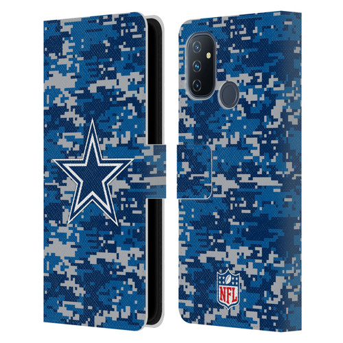 NFL Dallas Cowboys Graphics Digital Camouflage Leather Book Wallet Case Cover For OnePlus Nord N100