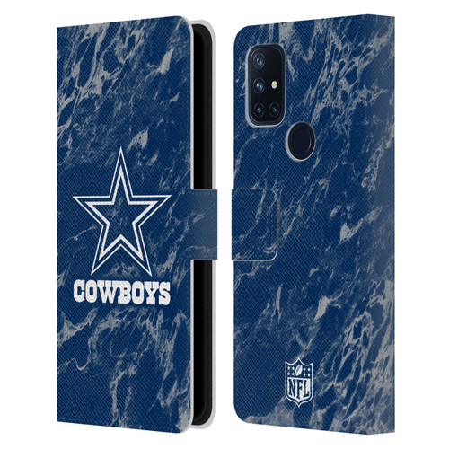 NFL Dallas Cowboys Graphics Coloured Marble Leather Book Wallet Case Cover For OnePlus Nord N10 5G
