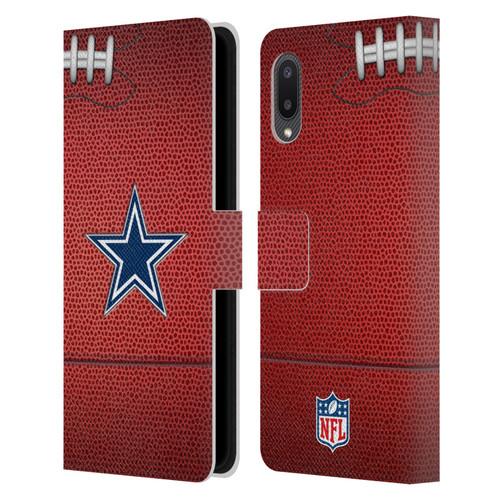 NFL Dallas Cowboys Graphics Football Leather Book Wallet Case Cover For Samsung Galaxy A02/M02 (2021)