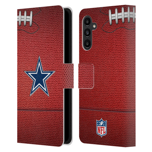 NFL Dallas Cowboys Graphics Football Leather Book Wallet Case Cover For Samsung Galaxy A13 5G (2021)