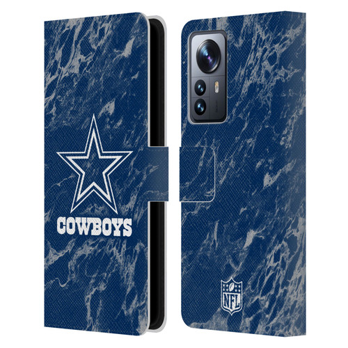 NFL Dallas Cowboys Graphics Coloured Marble Leather Book Wallet Case Cover For Xiaomi 12 Pro