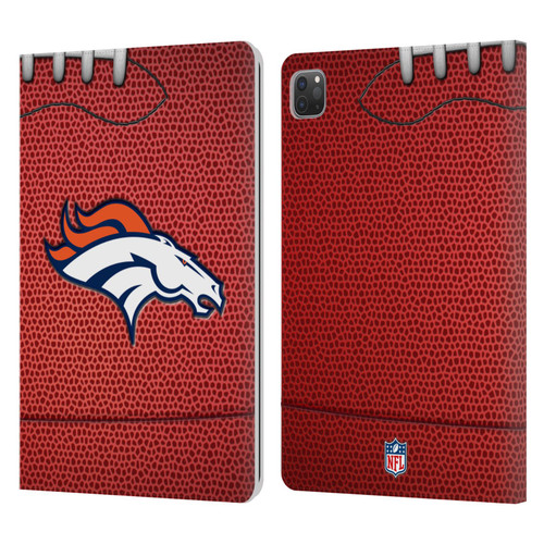 NFL Denver Broncos Graphics Football Leather Book Wallet Case Cover For Apple iPad Pro 11 2020 / 2021 / 2022