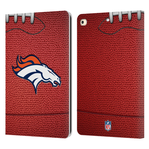 NFL Denver Broncos Graphics Football Leather Book Wallet Case Cover For Apple iPad 9.7 2017 / iPad 9.7 2018