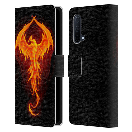 Christos Karapanos Dark Hours Dragon Phoenix Leather Book Wallet Case Cover For OnePlus Nord CE 5G