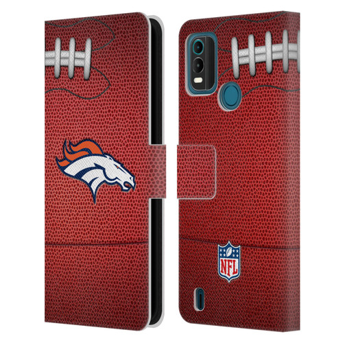 NFL Denver Broncos Graphics Football Leather Book Wallet Case Cover For Nokia G11 Plus