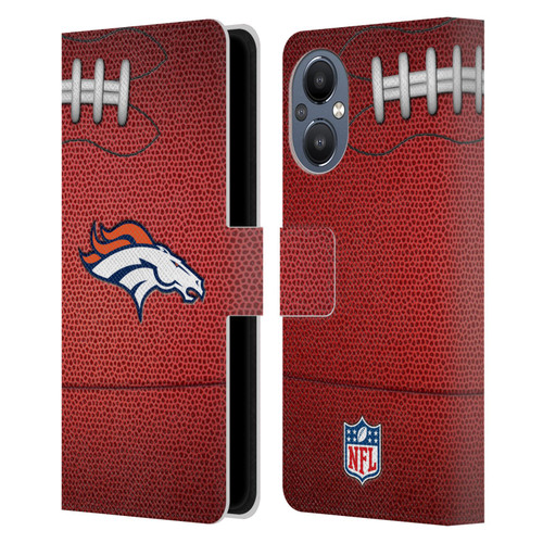 NFL Denver Broncos Graphics Football Leather Book Wallet Case Cover For OnePlus Nord N20 5G