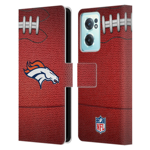 NFL Denver Broncos Graphics Football Leather Book Wallet Case Cover For OnePlus Nord CE 2 5G