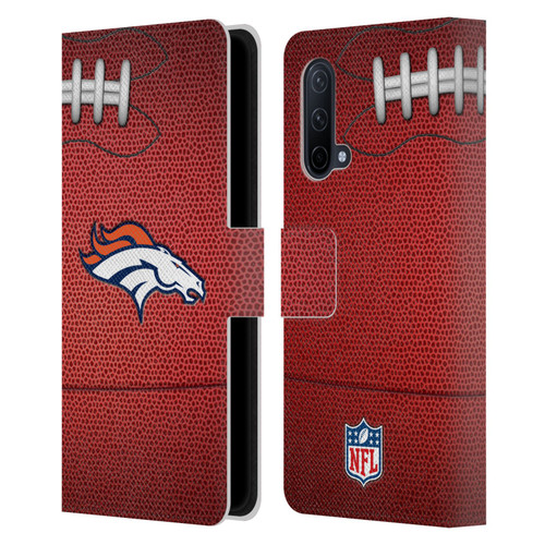 NFL Denver Broncos Graphics Football Leather Book Wallet Case Cover For OnePlus Nord CE 5G