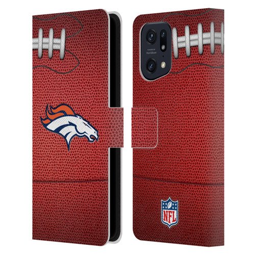 NFL Denver Broncos Graphics Football Leather Book Wallet Case Cover For OPPO Find X5