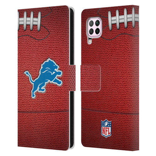 NFL Detroit Lions Graphics Football Leather Book Wallet Case Cover For Huawei Nova 6 SE / P40 Lite