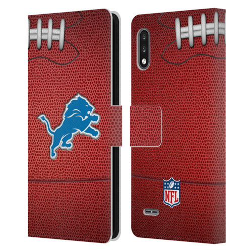 NFL Detroit Lions Graphics Football Leather Book Wallet Case Cover For LG K22