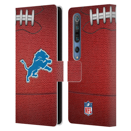 NFL Detroit Lions Graphics Football Leather Book Wallet Case Cover For Xiaomi Mi 10 5G / Mi 10 Pro 5G