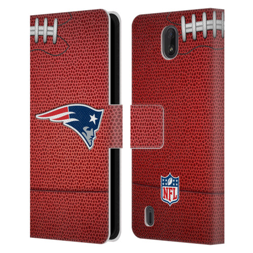 NFL New England Patriots Graphics Football Leather Book Wallet Case Cover For Nokia C01 Plus/C1 2nd Edition
