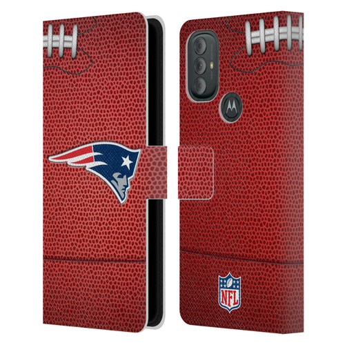 NFL New England Patriots Graphics Football Leather Book Wallet Case Cover For Motorola Moto G10 / Moto G20 / Moto G30