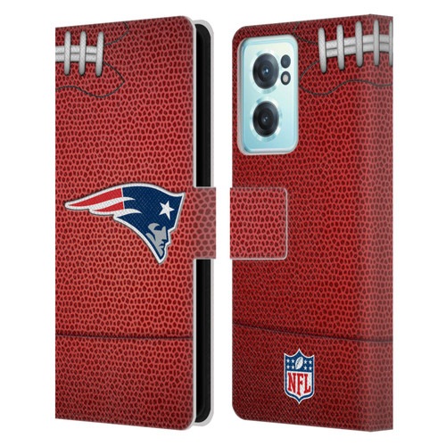 NFL New England Patriots Graphics Football Leather Book Wallet Case Cover For OnePlus Nord CE 2 5G