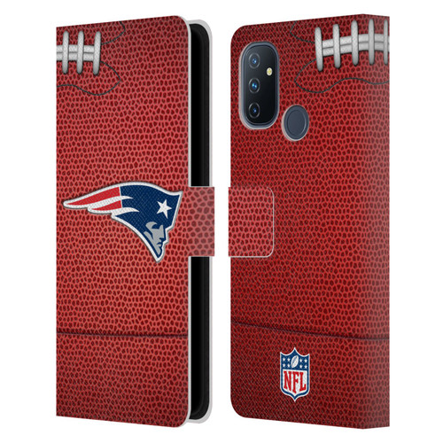 NFL New England Patriots Graphics Football Leather Book Wallet Case Cover For OnePlus Nord N100