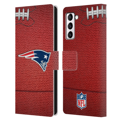 NFL New England Patriots Graphics Football Leather Book Wallet Case Cover For Samsung Galaxy S21+ 5G
