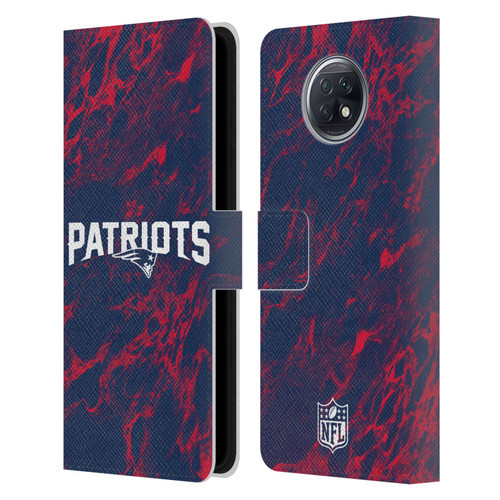NFL New England Patriots Graphics Coloured Marble Leather Book Wallet Case Cover For Xiaomi Redmi Note 9T 5G