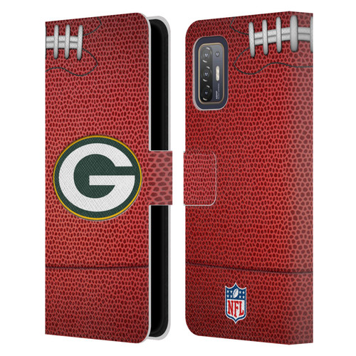 NFL Green Bay Packers Graphics Football Leather Book Wallet Case Cover For HTC Desire 21 Pro 5G