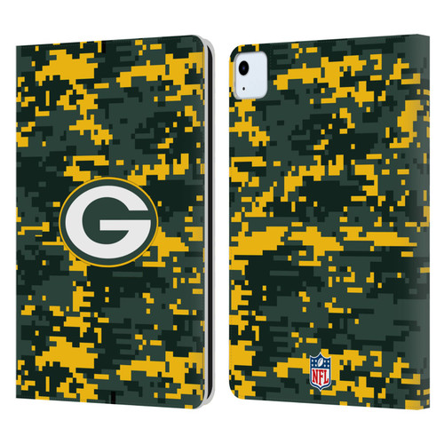 NFL Green Bay Packers Graphics Digital Camouflage Leather Book Wallet Case Cover For Apple iPad Air 2020 / 2022