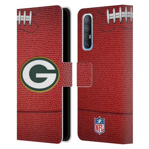 NFL Green Bay Packers Graphics Football Leather Book Wallet Case Cover For OPPO Find X2 Neo 5G