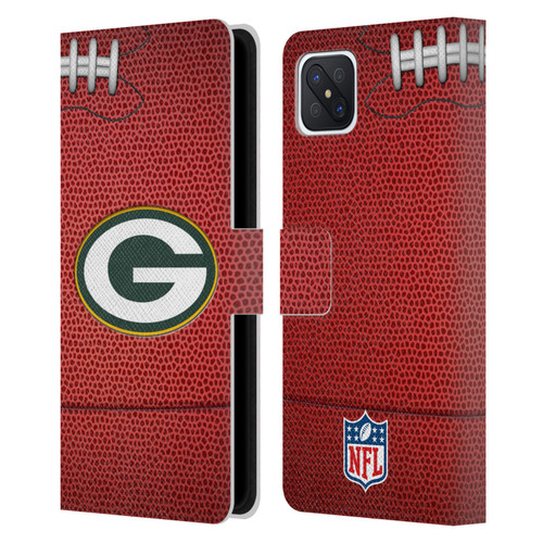 NFL Green Bay Packers Graphics Football Leather Book Wallet Case Cover For OPPO Reno4 Z 5G