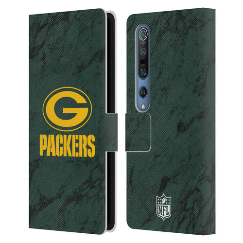 NFL Green Bay Packers Graphics Coloured Marble Leather Book Wallet Case Cover For Xiaomi Mi 10 5G / Mi 10 Pro 5G