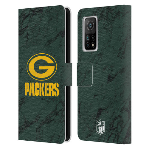 NFL Green Bay Packers Graphics Coloured Marble Leather Book Wallet Case Cover For Xiaomi Mi 10T 5G