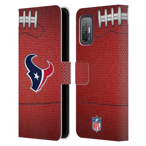 NFL Houston Texans Graphics Football Leather Book Wallet Case Cover For HTC Desire 21 Pro 5G