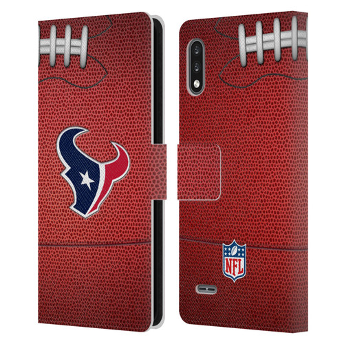 NFL Houston Texans Graphics Football Leather Book Wallet Case Cover For LG K22