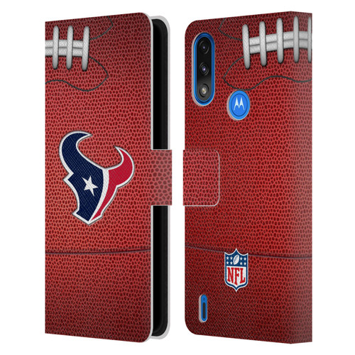 NFL Houston Texans Graphics Football Leather Book Wallet Case Cover For Motorola Moto E7 Power / Moto E7i Power