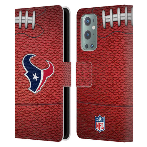 NFL Houston Texans Graphics Football Leather Book Wallet Case Cover For OnePlus 9