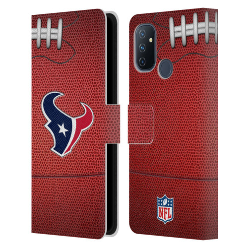NFL Houston Texans Graphics Football Leather Book Wallet Case Cover For OnePlus Nord N100