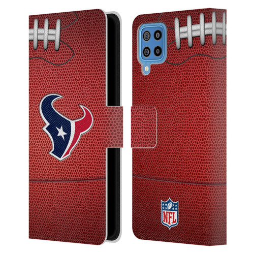 NFL Houston Texans Graphics Football Leather Book Wallet Case Cover For Samsung Galaxy F22 (2021)