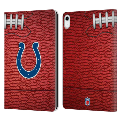NFL Indianapolis Colts Graphics Football Leather Book Wallet Case Cover For Apple iPad 10.9 2022/2025