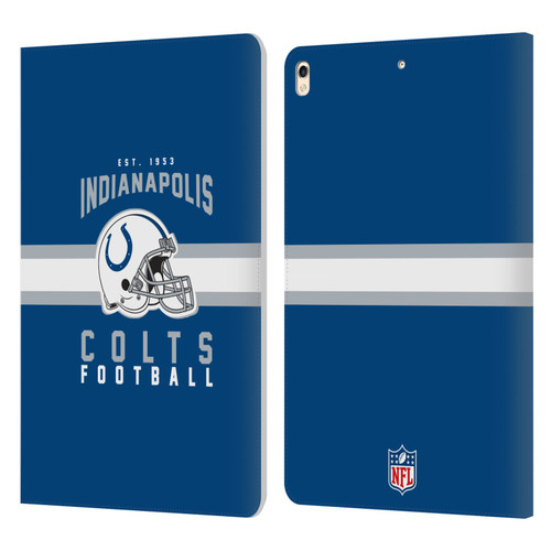 NFL Indianapolis Colts Graphics Helmet Typography Leather Book Wallet Case Cover For Apple iPad Pro 10.5 (2017)
