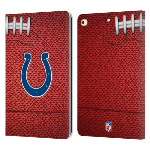 NFL Indianapolis Colts Graphics Football Leather Book Wallet Case Cover For Apple iPad 9.7 2017 / iPad 9.7 2018