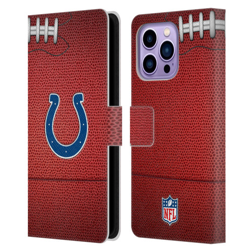 NFL Indianapolis Colts Graphics Football Leather Book Wallet Case Cover For Apple iPhone 14 Pro Max