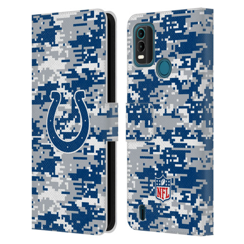 NFL Indianapolis Colts Graphics Digital Camouflage Leather Book Wallet Case Cover For Nokia G11 Plus