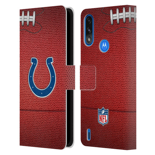 NFL Indianapolis Colts Graphics Football Leather Book Wallet Case Cover For Motorola Moto E7 Power / Moto E7i Power