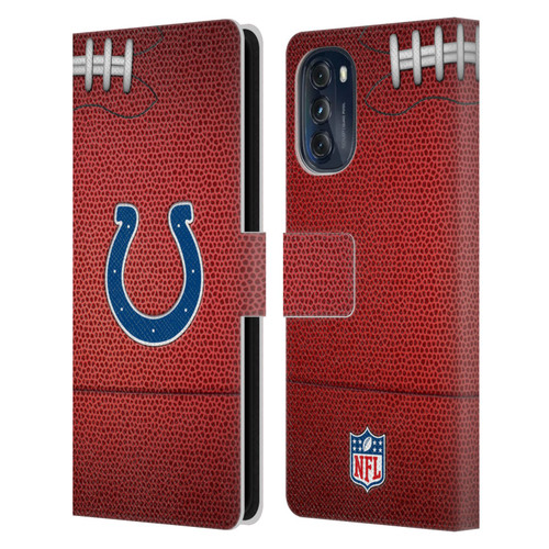 NFL Indianapolis Colts Graphics Football Leather Book Wallet Case Cover For Motorola Moto G (2022)