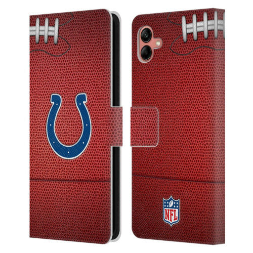 NFL Indianapolis Colts Graphics Football Leather Book Wallet Case Cover For Samsung Galaxy A04 (2022)